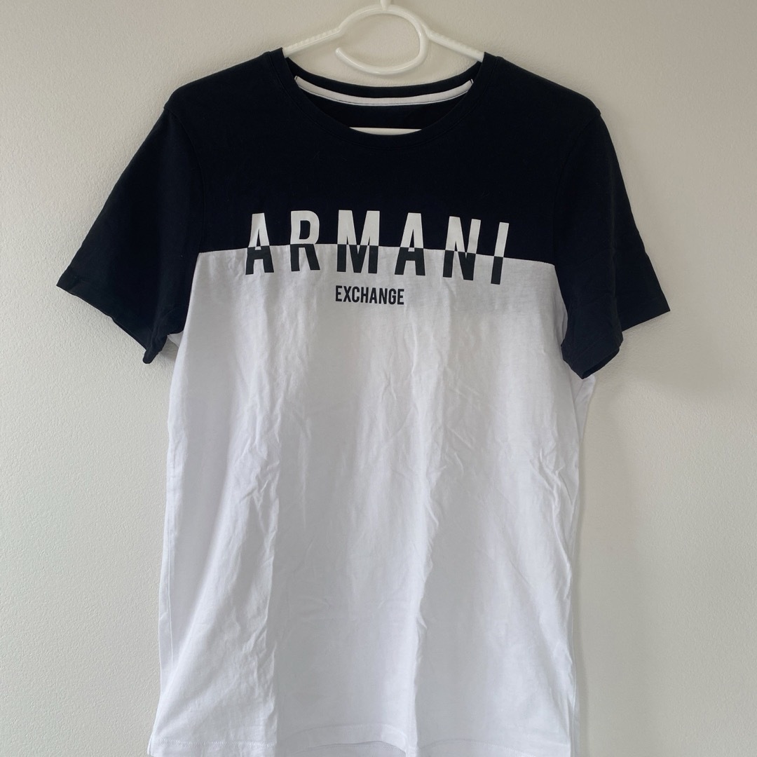 ARMANI EXCHANGE(アルマーニエクスチェンジ)のARMANI 白黒　Tシャツ メンズのトップス(Tシャツ/カットソー(半袖/袖なし))の商品写真