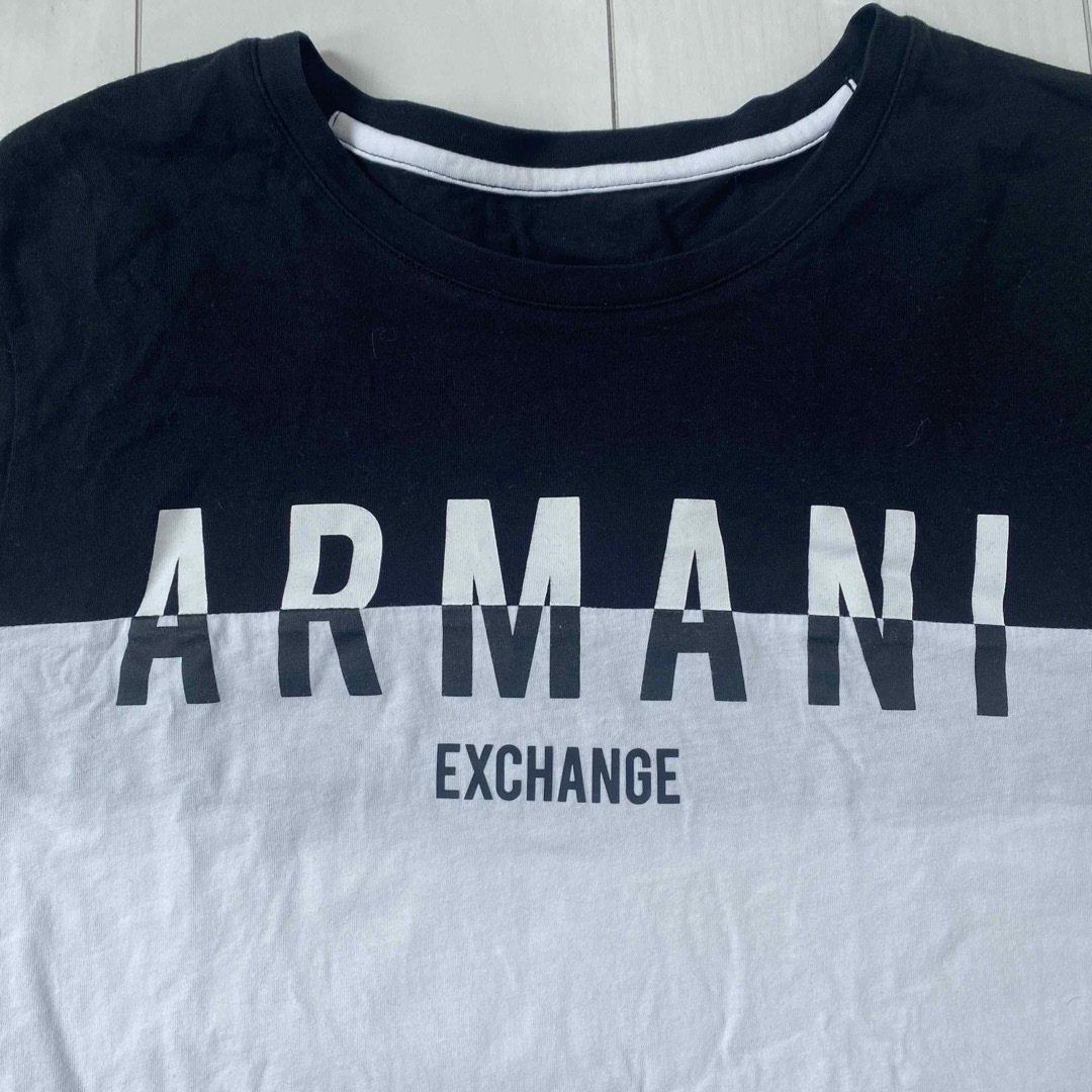 ARMANI EXCHANGE(アルマーニエクスチェンジ)のARMANI 白黒　Tシャツ メンズのトップス(Tシャツ/カットソー(半袖/袖なし))の商品写真