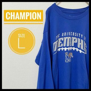 Champion - 90s 古着 Champion 長袖Tシャツ L カレッジロゴ ゆるだぼ