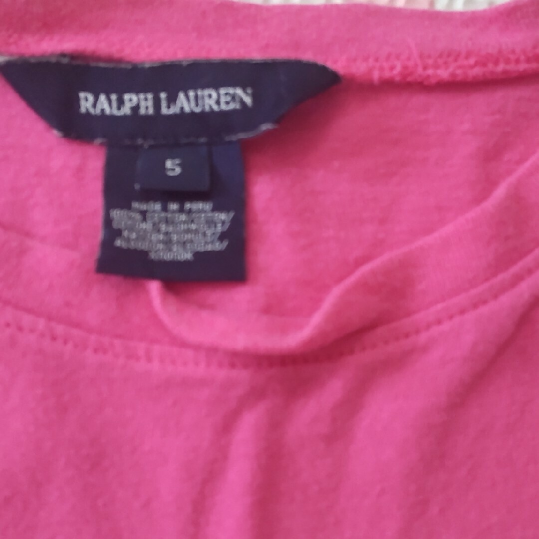 Ralph Lauren(ラルフローレン)のラルフローレン　Tシャツ　サイズ5　110 120 キッズ/ベビー/マタニティのキッズ服女の子用(90cm~)(Tシャツ/カットソー)の商品写真