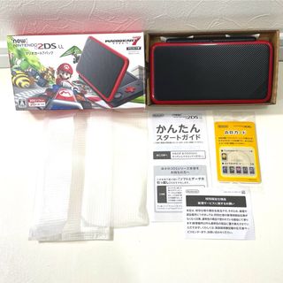 ニンテンドー2DS(ニンテンドー2DS)のNewニンテンドー2DS LL マリオカート7パック レッド ブラック 本体(携帯用ゲーム機本体)