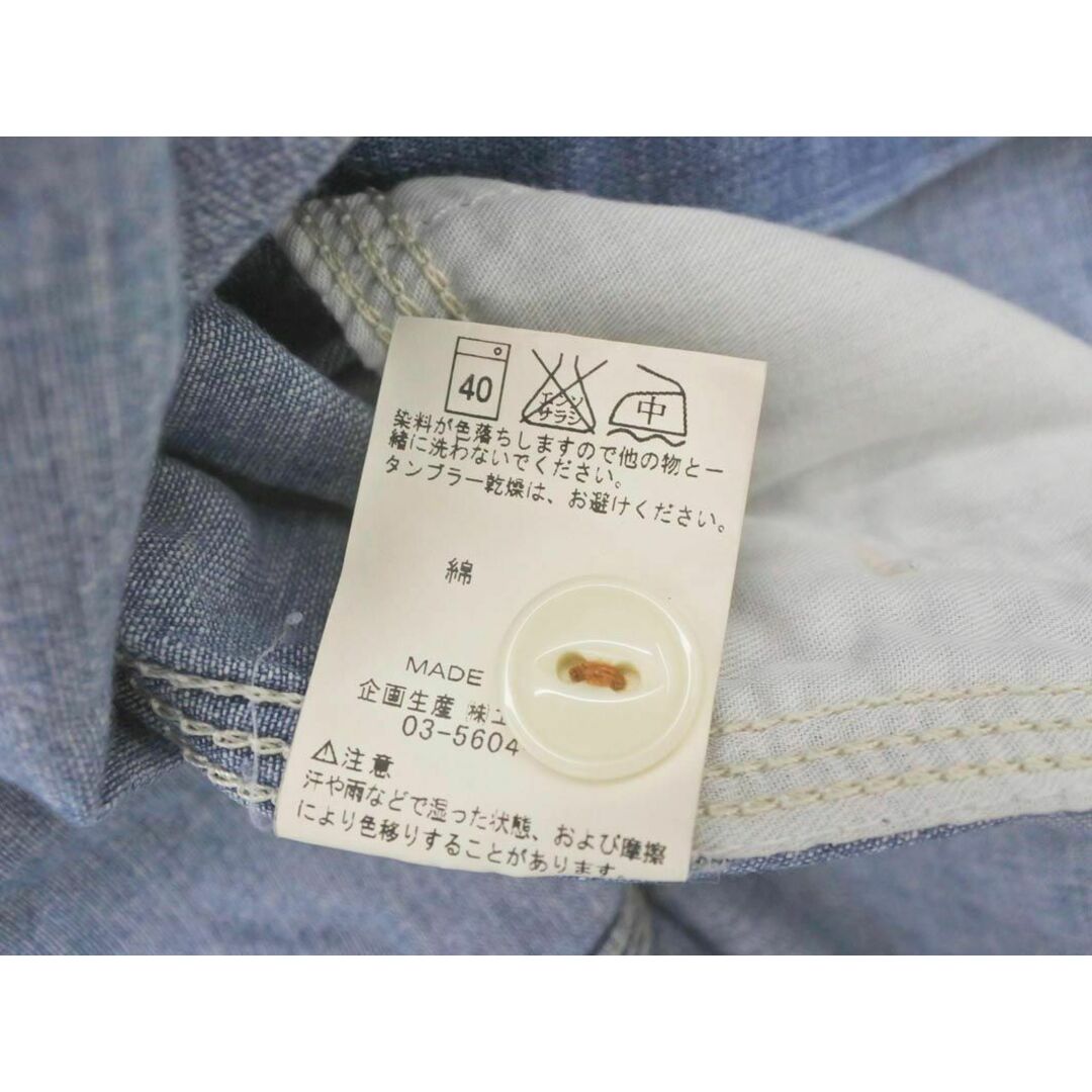 Lee(リー)のLee リー アーバンリサーチ ロッソ デニム チュニック ロング シャツ sizeS/青 ■◇ レディース レディースのトップス(シャツ/ブラウス(長袖/七分))の商品写真