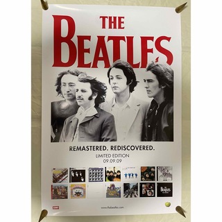 ビートルズ(THE BEATLES)の非売品 海外版ポスター ビートルズ BOX MONOモノLPレコード 赤盤 青盤(ミュージシャン)