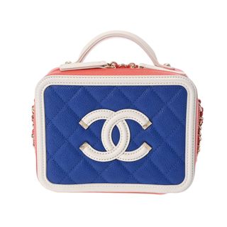 シャネル(CHANEL)のシャネル  CCフィリグリー スモールバニティ  2WAYバッグ オレンジ(その他)