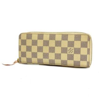 ルイヴィトン(LOUIS VUITTON)の【4hc3040】ルイヴィトン 長財布/ダミエ・アズール/ポルトフォイユクレマンス/N61264/ホワイト【中古】レディース(財布)