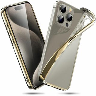 【色:マット・ゴールド】ORANGA iPhone 15 Pro 用 ケース 半(その他)