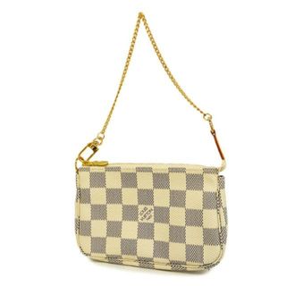 ルイヴィトン(LOUIS VUITTON)の【4hc3044】ルイヴィトン ポーチ/ダミエ・アズール/ミニポシェットアクセソワール/N58010/ホワイト【中古】レディース(ポーチ)