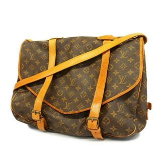 ルイヴィトン(LOUIS VUITTON)の【4hc3047】ルイヴィトン ショルダーバッグ/モノグラム/ソミュール43/M42252/ブラウン【中古】レディース(ショルダーバッグ)