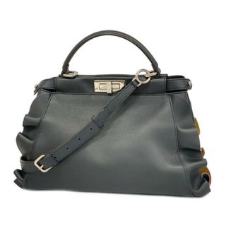 フェンディ(FENDI)の【4hc3073】フェンディ ツーウェイバッグ/ピーカブー/レザー/ブラック/シルバー金具 【中古】 レディース(その他)