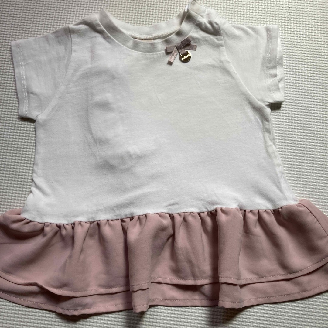 petit main(プティマイン)のpetit main カットソー 2枚セット 90cm 100cm キッズ/ベビー/マタニティのキッズ服女の子用(90cm~)(ブラウス)の商品写真