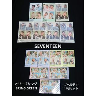 セブンティーン(SEVENTEEN)のSEVENTEEN  BRING GREEN ノベルティ 14枚セット(アイドルグッズ)