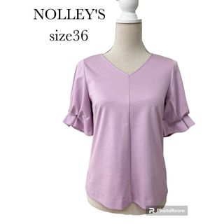 ノーリーズ(NOLLEY'S)のノーリーズ NOLLEY'S  袖フレアカットブラウス　ベビーピンク　36(カットソー(半袖/袖なし))