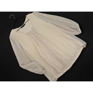 ニジュウサンク(23区)の23区 シフォン ブラウス シャツ size38/ベージュ ■◇ レディース(シャツ/ブラウス(長袖/七分))