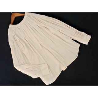 UNTITLED アンタイトル バックボタン ブラウス シャツ size4/ベージュ ■◇ レディース