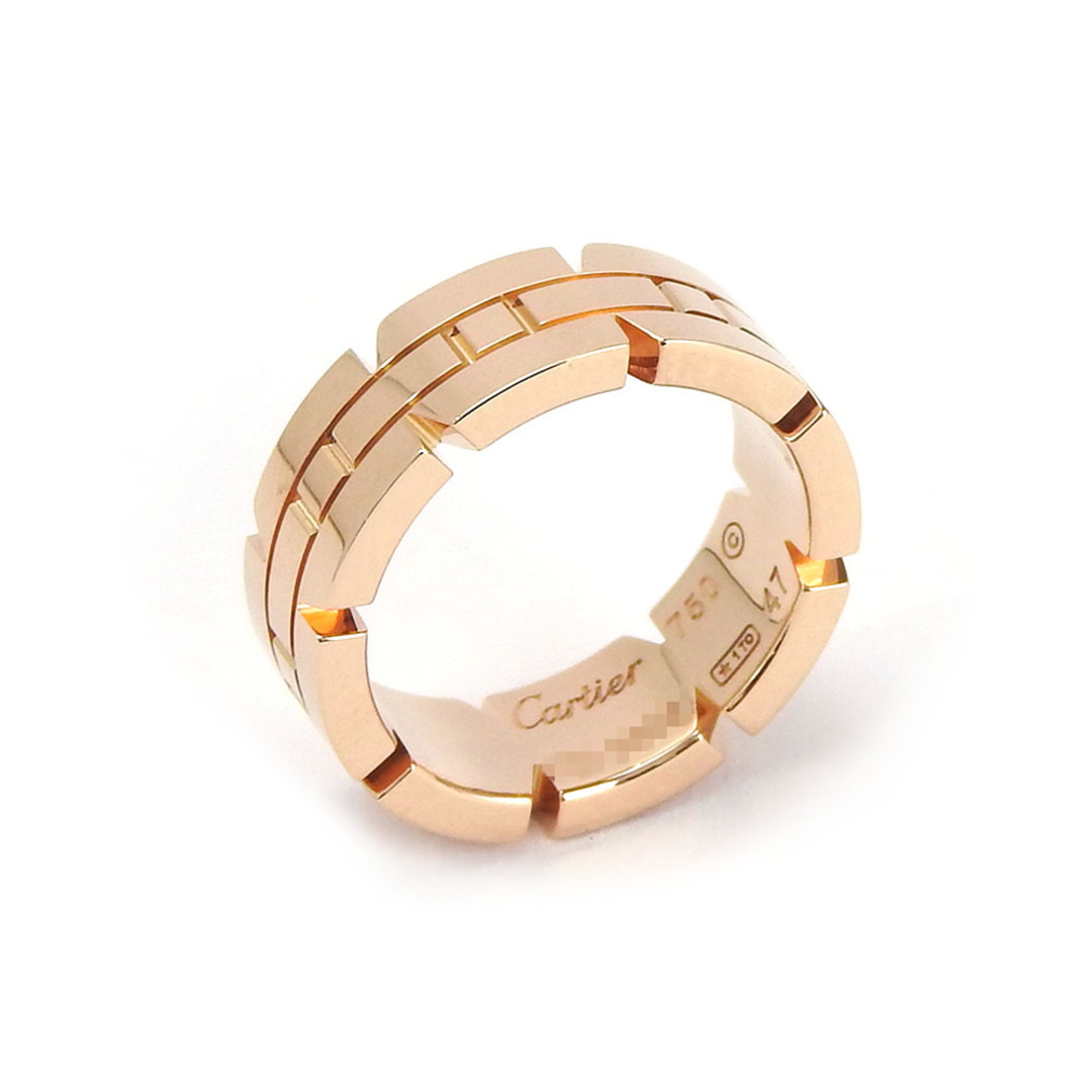 Cartier(カルティエ)の【中古】 カルティエ リング・指輪 タンクフランセーズ 47 K18PG 約8.0g ピンクゴールド ジュエリー レディース 女性 CARTIER レディースのアクセサリー(リング(指輪))の商品写真