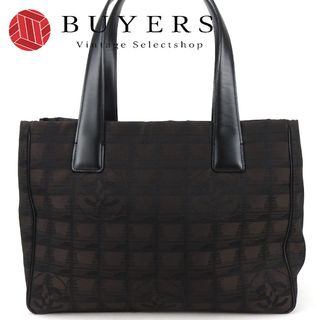 シャネル(CHANEL)の【中古】 シャネル トートバッグ トートPM ニュートラベルライン ジャガードナイロン レザー マロン シルバー金具 普段使い 軽量 ココマーク レディース 女性 CHANEL(トートバッグ)