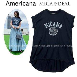 AMERICANA - MICANA アメリカーナ mica&deal カレッジ Tシャツ マイカーナ