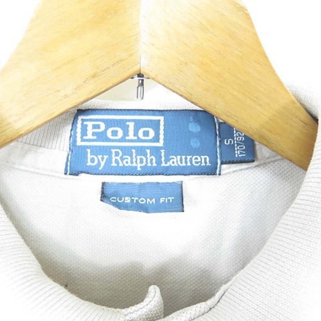 POLO RALPH LAUREN(ポロラルフローレン)のポロ バイ ラルフローレン 鹿の子 ポロシャツ 半袖 S アイボリーグレー  メンズのトップス(ポロシャツ)の商品写真