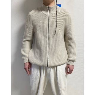 バトナー(BATONER)の2020A/W BATONER SIGNATURE アイボリードライバーズニット(ニット/セーター)