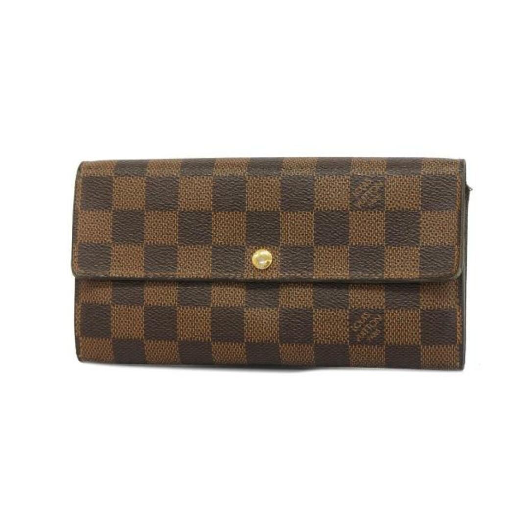 LOUIS VUITTON(ルイヴィトン)の【4hc3226】ルイヴィトン 長財布/ダミエ/ポルトフォイユサラ/N61734/ブラウン【中古】メンズ/レディース/ユニセックス レディースのファッション小物(財布)の商品写真