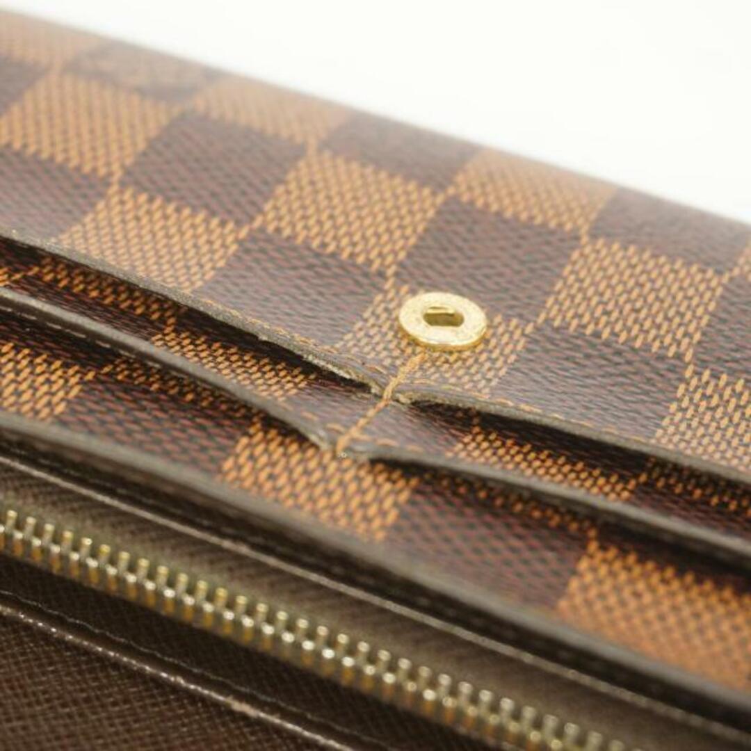 LOUIS VUITTON(ルイヴィトン)の【4hc3226】ルイヴィトン 長財布/ダミエ/ポルトフォイユサラ/N61734/ブラウン【中古】メンズ/レディース/ユニセックス レディースのファッション小物(財布)の商品写真