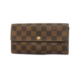 ルイヴィトン(LOUIS VUITTON)の【4hc3226】ルイヴィトン 長財布/ダミエ/ポルトフォイユサラ/N61734/ブラウン【中古】メンズ/レディース/ユニセックス(財布)