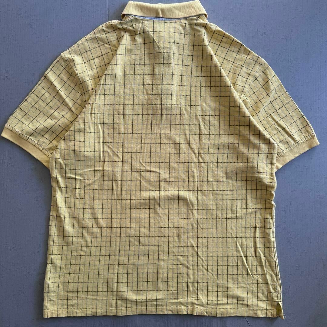 TOMMY HILFIGER(トミーヒルフィガー)のトミーヒルフィガー ポロシャツ チェック 刺繍ロゴ オーバーサイズ USA古着 メンズのトップス(ポロシャツ)の商品写真