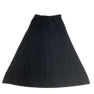 イッセイミヤケ(ISSEY MIYAKE)の♪♪ISSEY MIYAKE イッセイミヤケ PLEATS PLEASE スカート  SIZE 1 PP93-JG202 ブラック(ロングスカート)