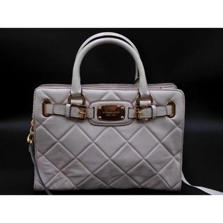 マイケルコース(Michael Kors)のマイケルコース 2WAY レザー キルティング ショルダー バッグ 白 ■■ レディース(ショルダーバッグ)