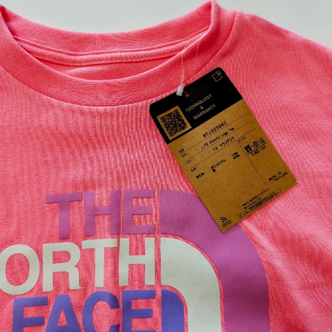 THE NORTH FACE(ザノースフェイス)の新品･ノースフェイス  長袖･ロンT   140 キッズ/ベビー/マタニティのキッズ服女の子用(90cm~)(Tシャツ/カットソー)の商品写真