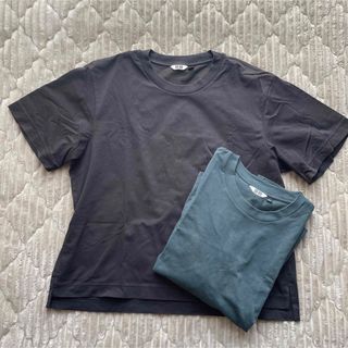 ユニクロ(UNIQLO)のUNIQLO UNIQLO U エアリズムコットンT 2枚セット(Tシャツ(半袖/袖なし))