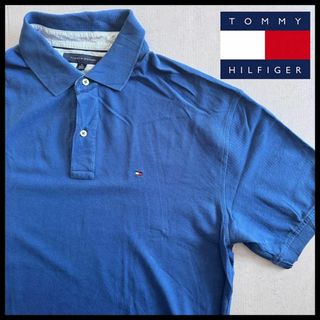 トミーヒルフィガー(TOMMY HILFIGER)のトミー ヒルフィガー ポロシャツ 半袖 ワンポイント 刺繍ロゴ オーバーサイズ(ポロシャツ)