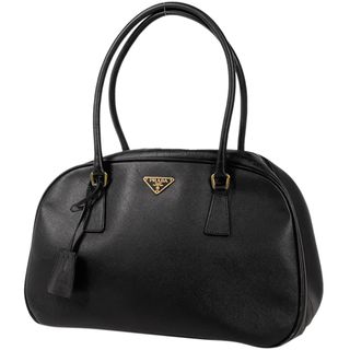 PRADA - プラダ ロゴプレート ハンドバッグ レディース 【中古】