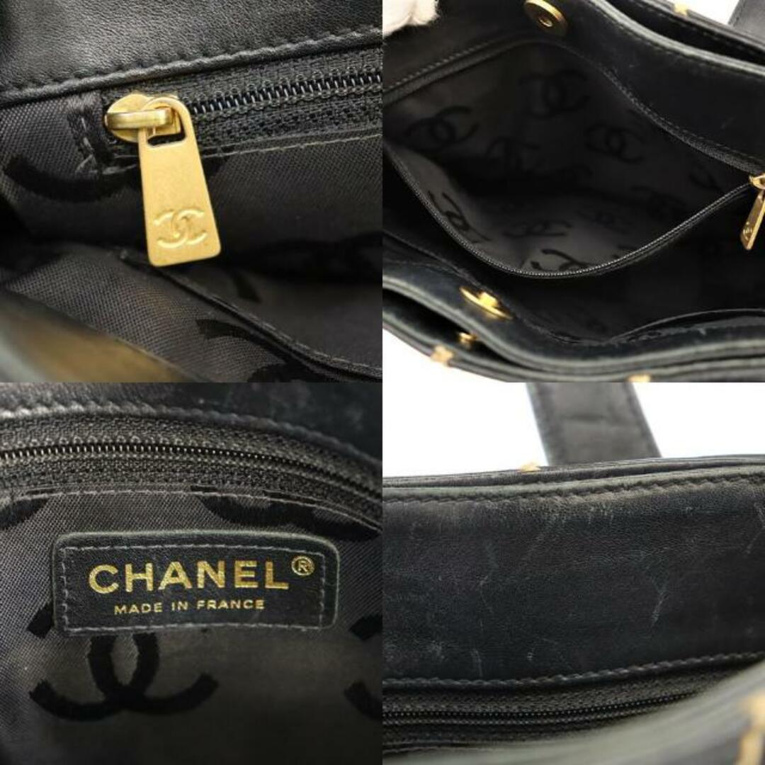 CHANEL(シャネル)のシャネル トートバッグ ワイルドステッチ 中古 ブラック レザー CHANEL 【中古】 | ハンドバッグ バック 手提げ レディース ファッション 黒 鞄 ハイブランド カバン キルティング Bランク レディースのバッグ(トートバッグ)の商品写真