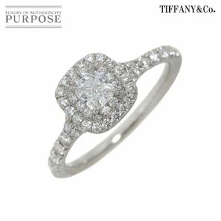 ティファニー(Tiffany & Co.)のティファニー TIFFANY&CO. ソレスト ダイヤ 0.27ct D/VVS1/3EX 9号 リング Pt プラチナ 指輪【鑑定書付き】VLP 90221823(リング(指輪))