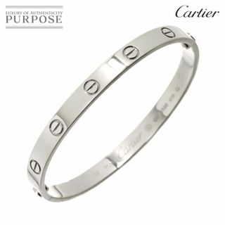 カルティエ(Cartier)のカルティエ Cartier ラブ ブレス #17 K18 WG ホワイトゴールド 750 ブレスレット バングル VLP 90224571(ブレスレット/バングル)