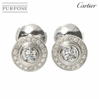 カルティエ(Cartier)のカルティエ Cartier ダムール ダイヤ ピアス K18 WG 750 ディアマン レジェ VLP 90225846(ピアス)