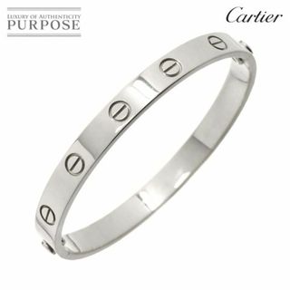 カルティエ(Cartier)のカルティエ Cartier ラブ ブレス #16 K18 WG ホワイトゴールド 750 ブレスレット バングル【証明書付き】 VLP 90227401(ブレスレット/バングル)