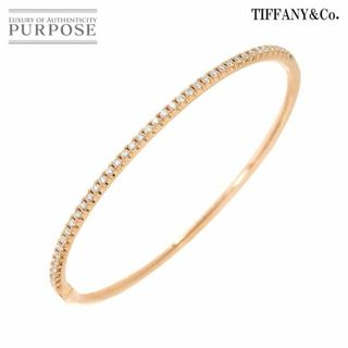 ティファニー(Tiffany & Co.)のティファニー TIFFANY&CO. メトロ ヒンジ ダイヤ ブレスレット 15.5cm K18 PG ピンクゴールド 750 VLP 90228279(ブレスレット/バングル)