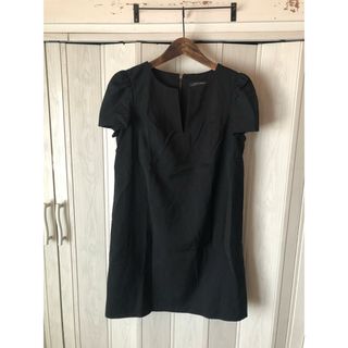 ザラ(ZARA)の◆ZARA WOMAN/黒の半袖ワンピース◆i2(ミニワンピース)