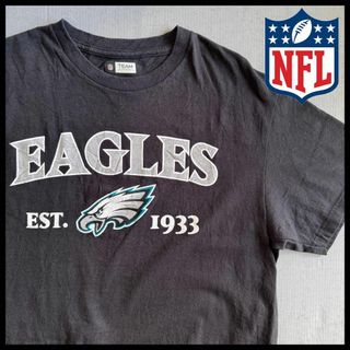 NFL フィラデルフィア イーグルス プリント Tシャツ 半袖 黒 USA古着(Tシャツ/カットソー(半袖/袖なし))