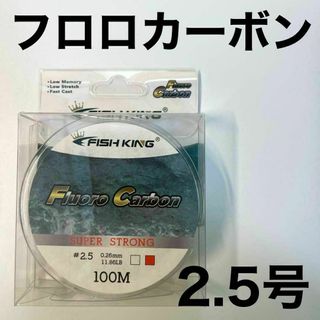 フロロカーボン 2.5号　100メートル　ハリス　道糸　ショックリーダー　釣り糸(釣り糸/ライン)