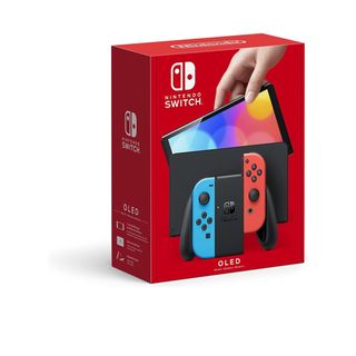 ニンテンドウ(任天堂)のNintendo Switch(有機ELモデル) ネオンブルー/ネオンレッド(家庭用ゲームソフト)