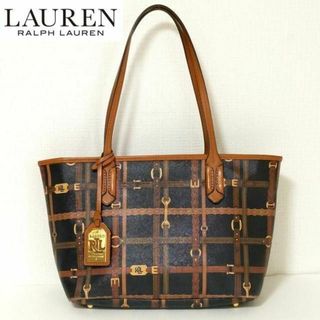 ラルフローレン(Ralph Lauren)の美品★ローレンラルフローレン★トートバッグ PVCレザー ショルダー レア(トートバッグ)