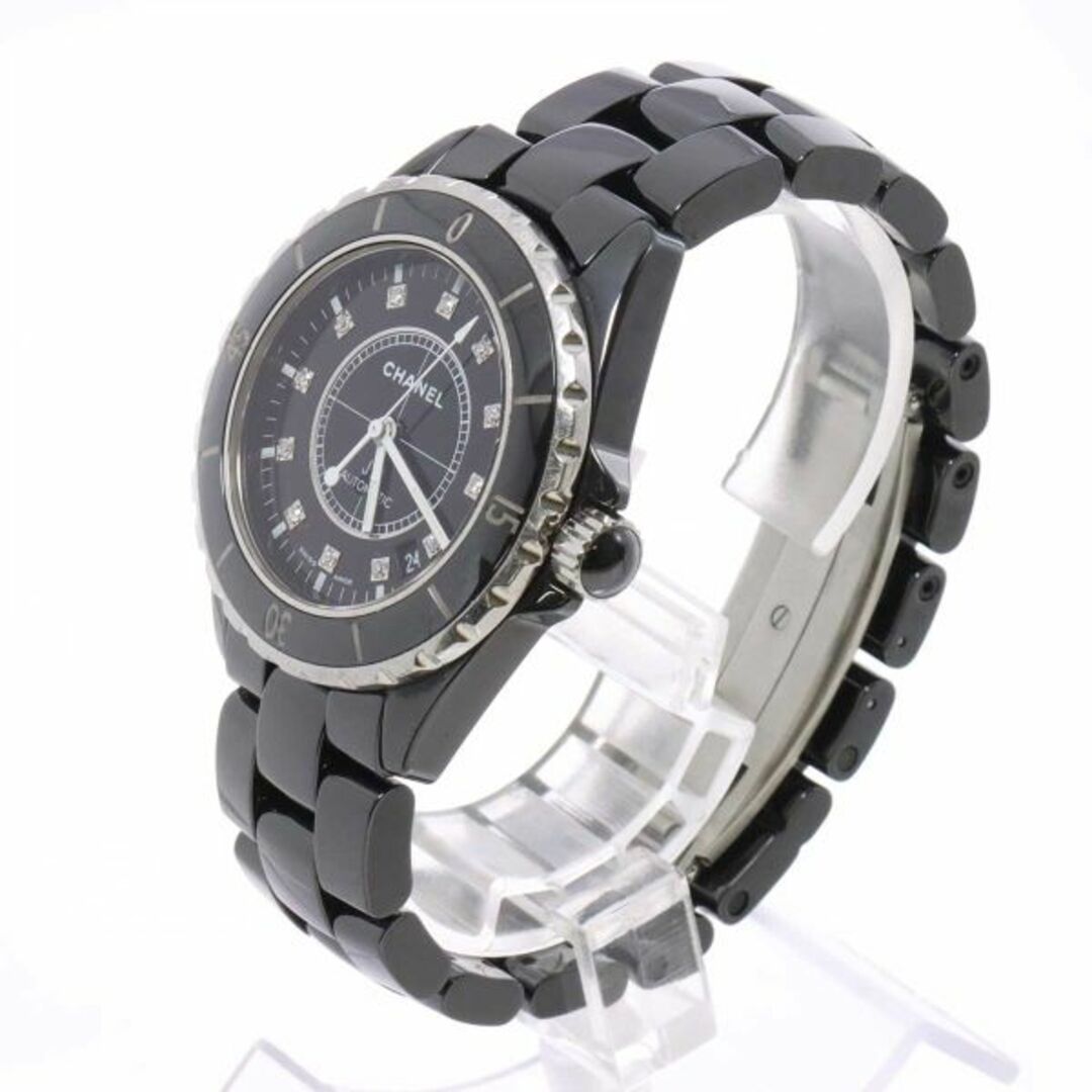CHANEL(シャネル)のシャネル CHANEL J12 38mm H1626 メンズ 腕時計 12P ダイヤ ブラック セラミック デイト オートマ 自動巻き ウォッチ VLP 90231438 メンズの時計(腕時計(アナログ))の商品写真