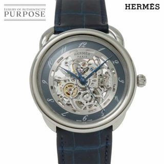 Hermes - エルメス HERMES アルソー AR6 710 メンズ 腕時計 シルバー スケルトン オートマ 自動巻き ウォッチ Arceau VLP 90231659