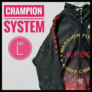 古着 Chanpion System サイクルジャージ L ストレッチ ゆるだぼ(ウエア)