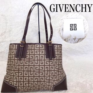 ジバンシィ(GIVENCHY)の極美品 GIVENCHY ジバンシー モノグラム レザー トートバッグ 総柄(トートバッグ)