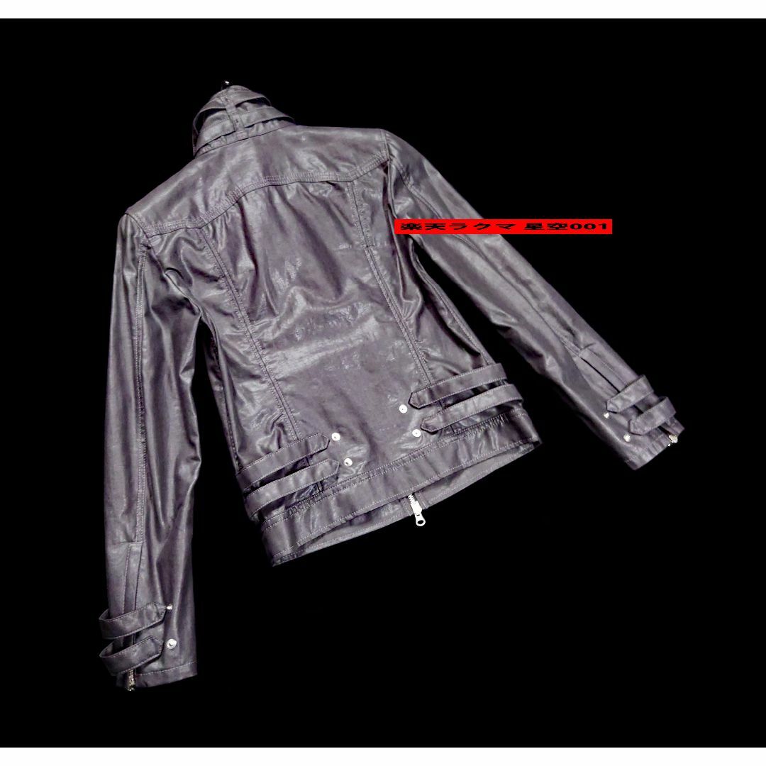 TORNADO MART(トルネードマート)の美品 TORNADOMART 黒色 ライダース ジャケット Ｍ トルネードマート メンズのジャケット/アウター(ライダースジャケット)の商品写真
