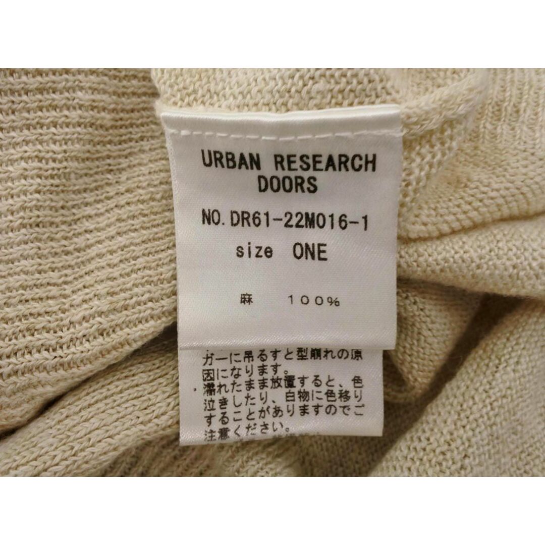 URBAN RESEARCH(アーバンリサーチ)のURBAN RESEARCH アーバンリサーチ リネン100% ロング カーディガン sizeONE/アイボリー ■◇ レディース レディースのトップス(カーディガン)の商品写真